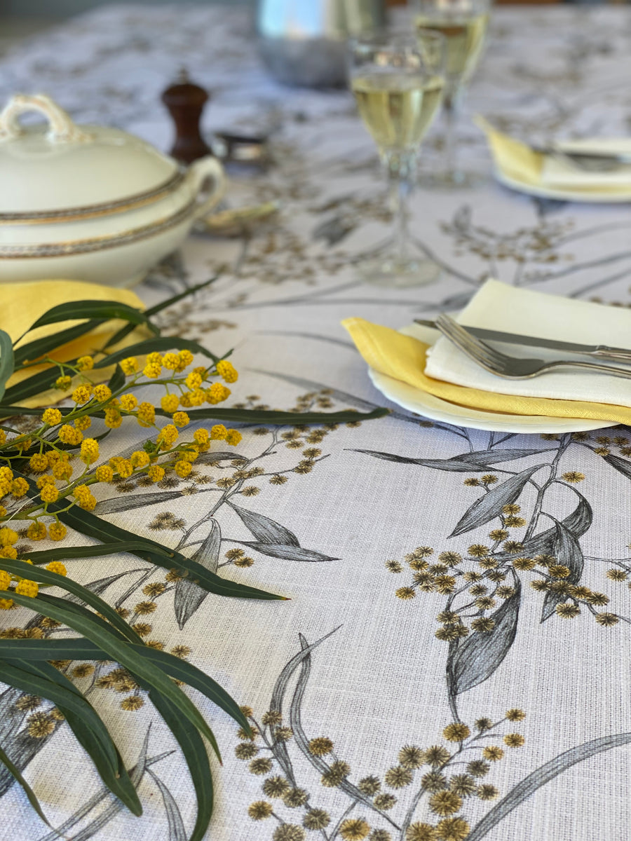 Heritage Wattle Tablecloth Corner of the Garden