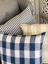 Navy Ticking Cushion Cover