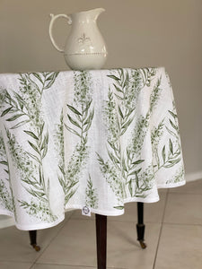 Bottlebrush Green Round Tablecloth