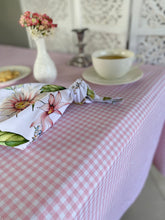 Pink Gingham 1.95m Tablecloth Square