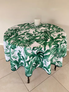 Lush Tropical Round Tablecloth