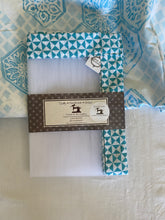 Light Teal Geo Food Cover