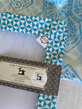 Light Teal Geo Food Cover