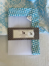 Light Teal Geo Food Cover