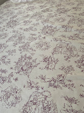 Toile Lavender Tablecloth