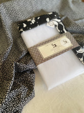 Black Floral Linen Food Cover