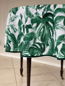 Lush Tropical Round Tablecloth