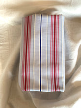 Blues and Red Stripes Tablecloth