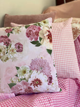 Light Pink Gingham Cushion Cover