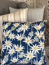 Flannel Flower Blue Cushion Cover