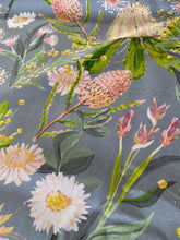 Smoky Blue & Pink Native Flora Tablecloth