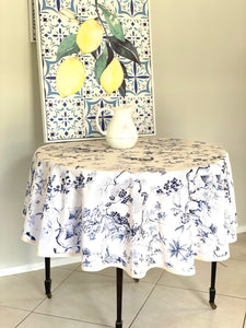 Blue Dynasty Round Tablecloth