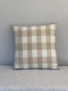 Natural & Off White Linen Cushion Cover