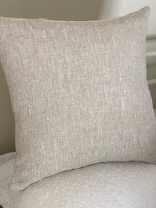 Pure Linen Pebble colour Cushion Cover