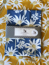Flannel Flower Blue Tea Towel