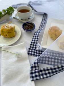 Navy Gingham Food Cover
