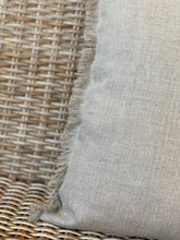 Fringed Pure Linen Twig Cushion Cover