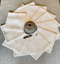 Pure Linen Napkins - Natural White - 45 x 45 cm price per napkin