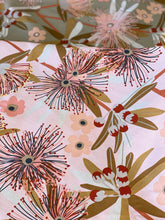 Flowering Eucalypt Blush Tea Towel