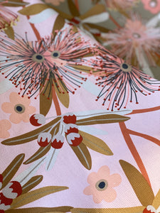 Eucalypt in Flower Pink Tea Towel