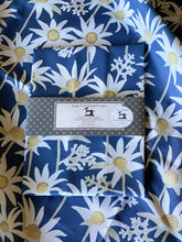 Flannel Flower Blue Tea Towel