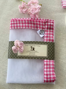 Pink Gingham Food Cover