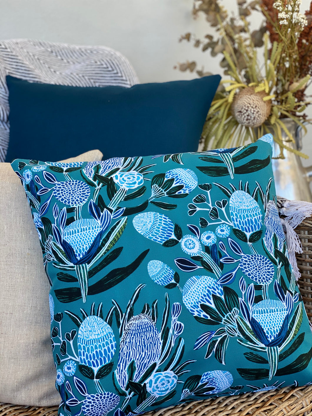 Blissful Banksia Cushion Cover